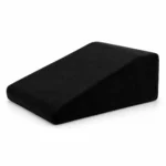 Black Leg Wedge Pillow – Orthopedic leg elevation pillow made from high-density foam to improve circulation, reduce swelling, and relieve leg discomfort. Features an angled design and breathable cover for comfortable support during recovery and relaxation.