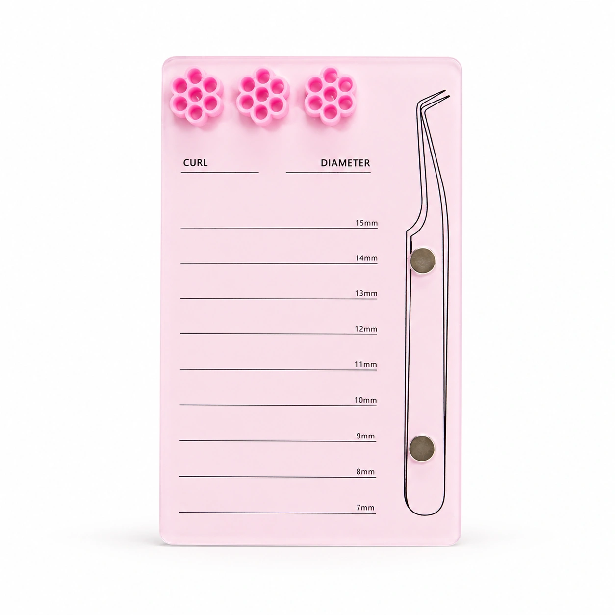 Lash Tile Magnet Tweezer Holder – secure, organized magnetic lash tile for lash artists in South Africa. Keep tweezers safe, accessible, and ready to use.