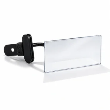 Clip-On Mirror – fully rotatable mirror designed to attach on top or the side of your lash light stand. Perfect for lash artists seeking precision.