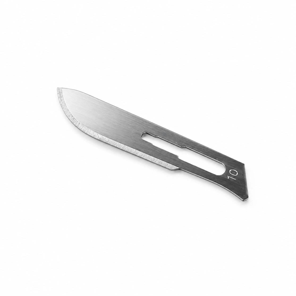 Sterile Surgical Blade 10 made from high-quality stainless steel for professional dermaplaning, exfoliation, brow shaping, and precision skincare treatments. Individually wrapped, single-use blades compatible with standard dermaplaning handles, including both Blade #10 and Blade #11 handles, for safe, hygienic, salon-grade results.