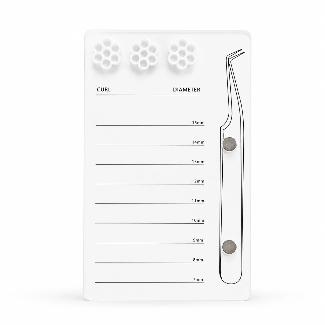 Lash Tile Magnet Tweezer Holder – secure, organized magnetic lash tile for lash artists in South Africa. Keep tweezers safe, accessible, and ready to use.