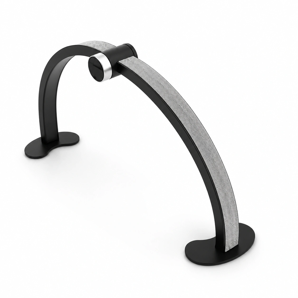 Half Moon Nail Light in Black Rhinestone– Professional arched LED lamp with shadow-free illumination and adjustable brightness for precise nail, lash, brow, and facial treatments. Available in black, pink, and white for salons and home beauty studios.