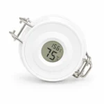 Glue Storage Container with built-in hygrometer and thermometer keeps lash adhesive protected from humidity and temperature changes. Airtight storage case holds up to three glue bottles, helping extend adhesive shelf life and maintain optimal performance for professional lash artists.
