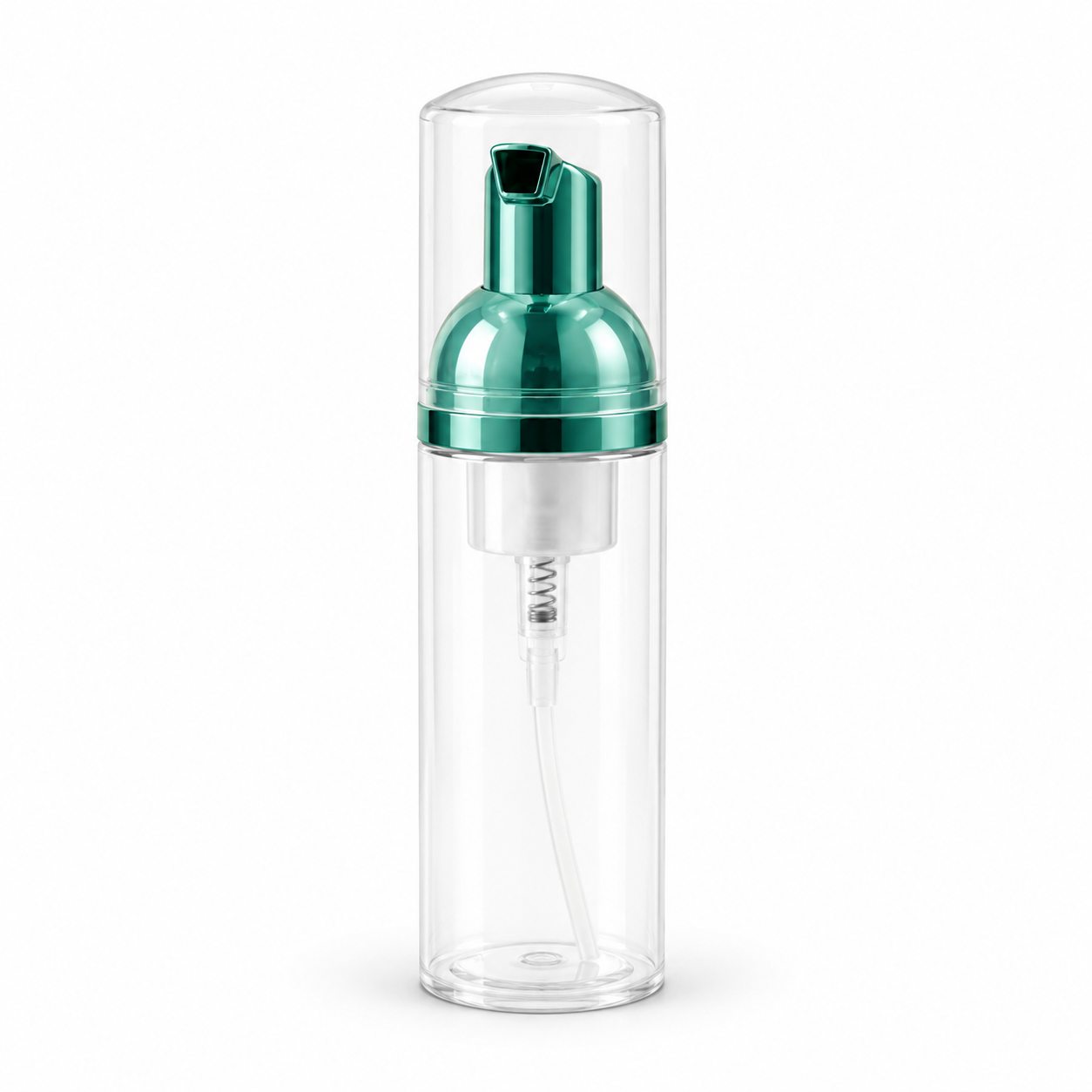 Turquoise empty cosmetic bottle for lash and beauty products 60 ml