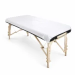 white disposable bed sheet