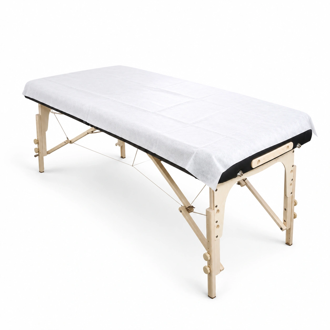 white disposable bed sheet